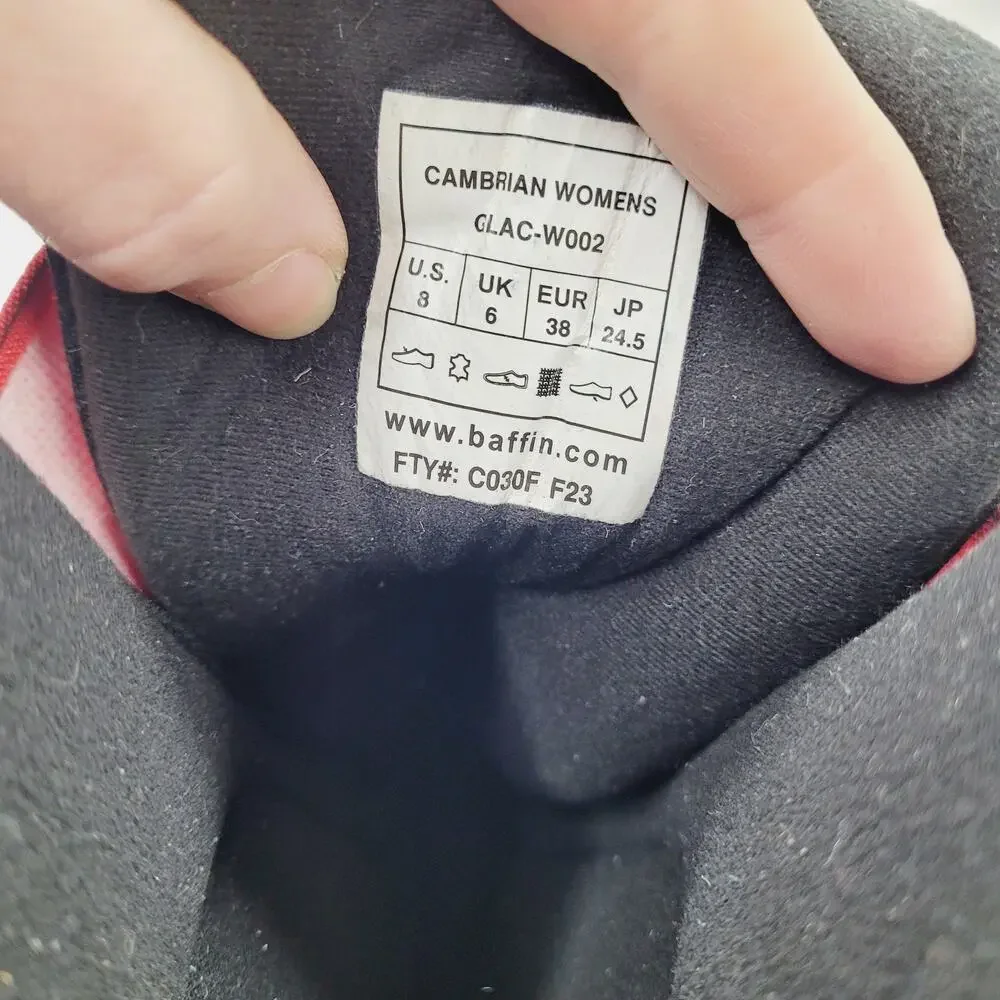 Women's Baffin Cambrian Snow Winter Boots Black Size 8 Made in Canada